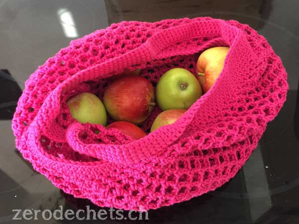 Sac à provisions crocheté - marche à suivre